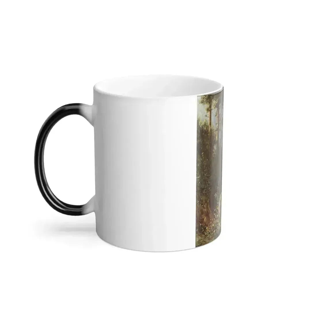 Carl Spitzweg (1808-1885) Girl with goat - Oil on paper on cardboard 1861 - Color Changing Mug 11oz - Go Mug Yourself