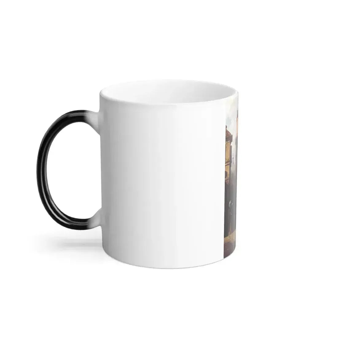 Carl Spitzweg (1808-1885) He comes - oil on canvas 1870 - Color Changing Mug 11oz - Go Mug Yourself