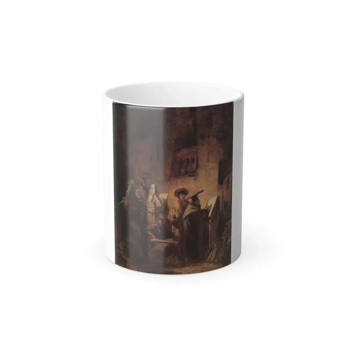Carl Spitzweg (1808-1885) In der Synagoge - Oil on Board  c1855-60 - Color Changing Mug 11oz Default Title 11oz - Go Mug Yourself