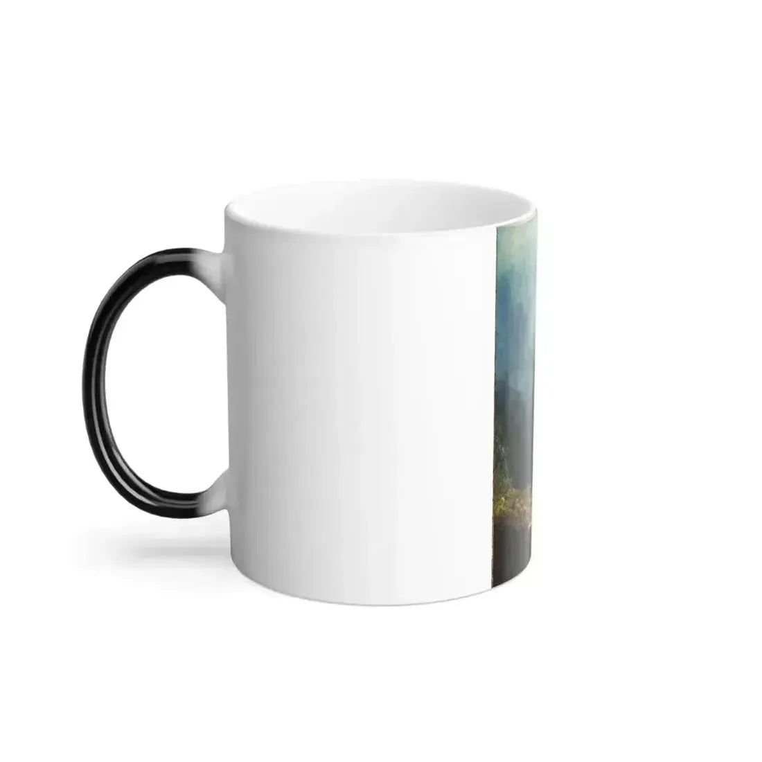 Carl Spitzweg (1808-1885) In the Alpine High Valley (Landscape with Mt Wendelstein) - oil on canvas c1871 - Color Changing Mug 11oz - Go Mug Yourself