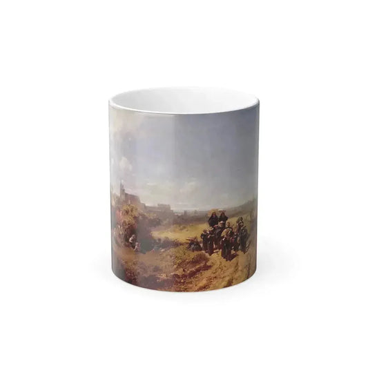 Carl Spitzweg (1808-1885) Institute goes for a Walk - oil on canvas c1860 - Color Changing Mug 11oz 11oz - Go Mug Yourself