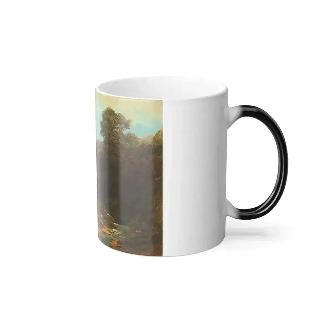 Carl Spitzweg (1808-1885) Italian Landscape - Oil on Canvas - Color Changing Mug 11oz - Go Mug Yourself