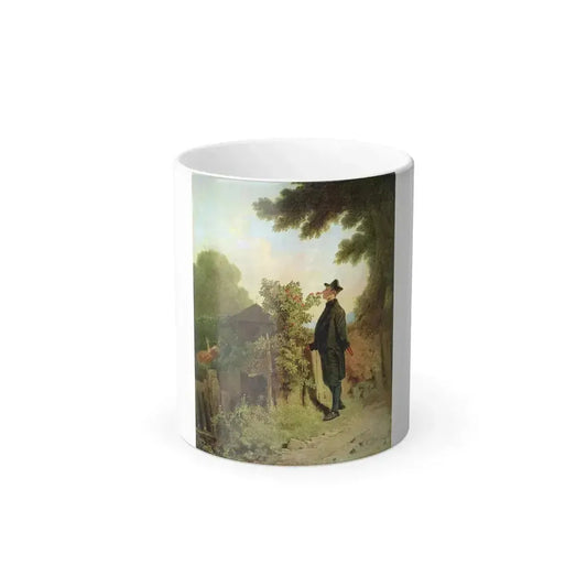 Carl Spitzweg (1808-1885) Memory of a Rose Scent - oil on canvas 1850 - Color Changing Mug 11oz 11oz - Go Mug Yourself