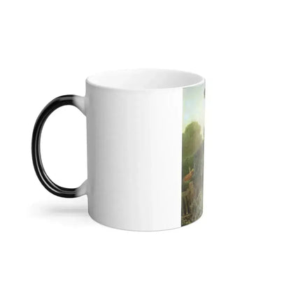 Carl Spitzweg (1808-1885) Memory of a Rose Scent - oil on canvas 1850 - Color Changing Mug 11oz - Go Mug Yourself