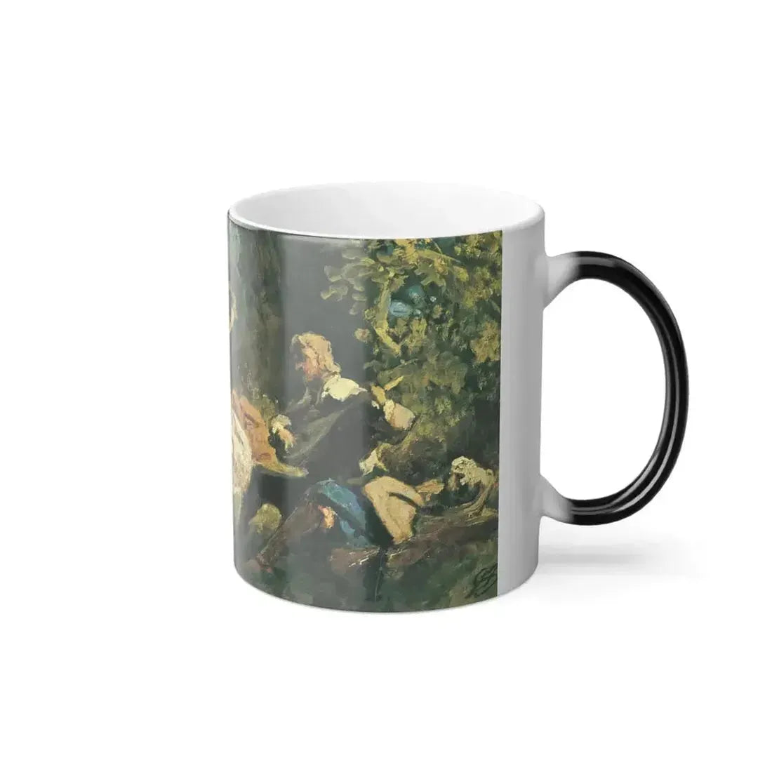 Carl Spitzweg (1808-1885) Pastorale (The singer's wage) - Oil on Canvas c1875-80 - Color Changing Mug 11oz - Go Mug Yourself