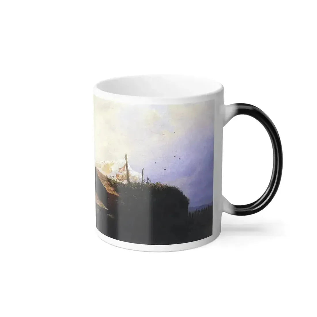 Carl Spitzweg (1808-1885) Peace in the land (on the bastion, sentry) - Oil on Wood c1850 - Color Changing Mug 11oz - Go Mug Yourself