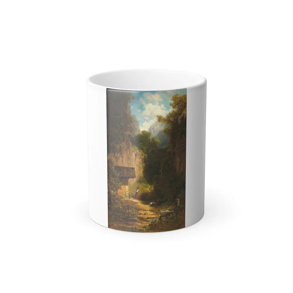 Carl Spitzweg (1808-1885) Prayers in the Forest - oil on canvas 1850 - Color Changing Mug 11oz-11oz-Go Mug Yourself