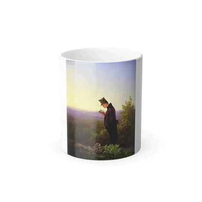 Carl Spitzweg (1808-1885) Reading the Breviary, The Evening - c1845 - Color Changing Mug 11oz 11oz - Go Mug Yourself