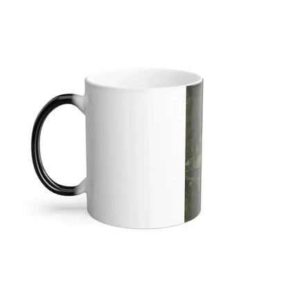 Carl Spitzweg (1808-1885) Study of nettles - Oil on Paper 1842 - Color Changing Mug 11oz - Go Mug Yourself