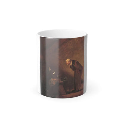 Carl Spitzweg (1808-1885) The Alchemist - oil on canvas c1850-60 - Color Changing Mug 11oz-11oz-Go Mug Yourself