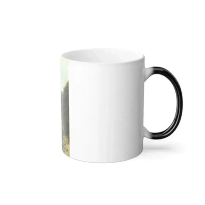 Carl Spitzweg (1808-1885) The ascent (climb to Wendelstein, tourists in the mountains) - Oil on Canvas c-0 - Color Changing Mug 11oz - Go Mug Yourself