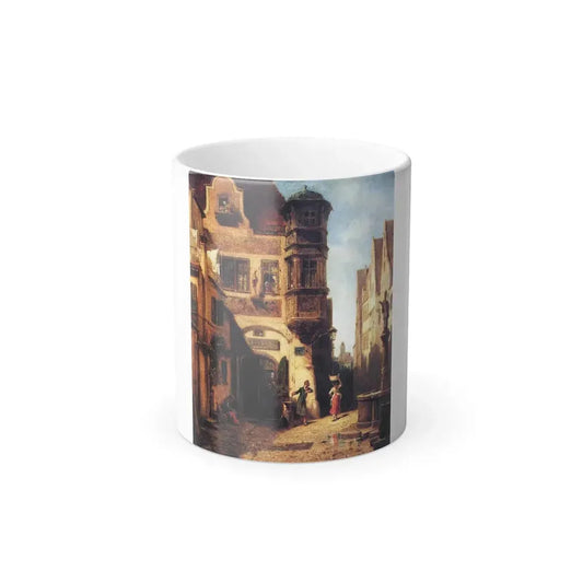 Carl Spitzweg (1808-1885) The enamored Provisor - Oil on Wood c1878 - Color Changing Mug 11oz Default Title 11oz - Go Mug Yourself