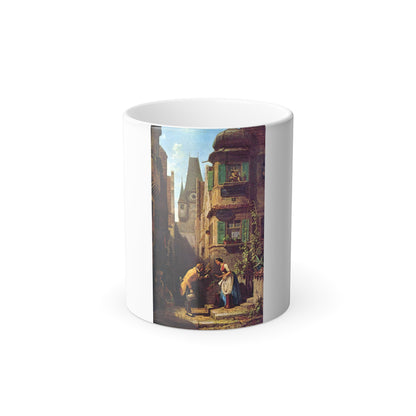 Carl Spitzweg (1808-1885) The Eternal Bridegroom - Oil on Canvas 1860 - Color Changing Mug 11oz-11oz-Go Mug Yourself
