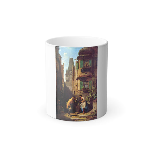 Carl Spitzweg (1808-1885) The Eternal Bridegroom - Oil on Canvas 1860 - Color Changing Mug 11oz-11oz-Go Mug Yourself