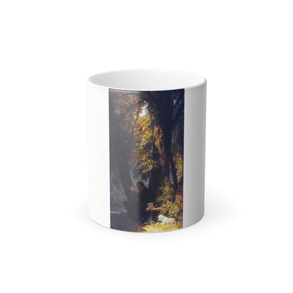 Carl Spitzweg (1808-1885) The favorite place - Oil on Canvas c1849 - Color Changing Mug 11oz-11oz-Go Mug Yourself
