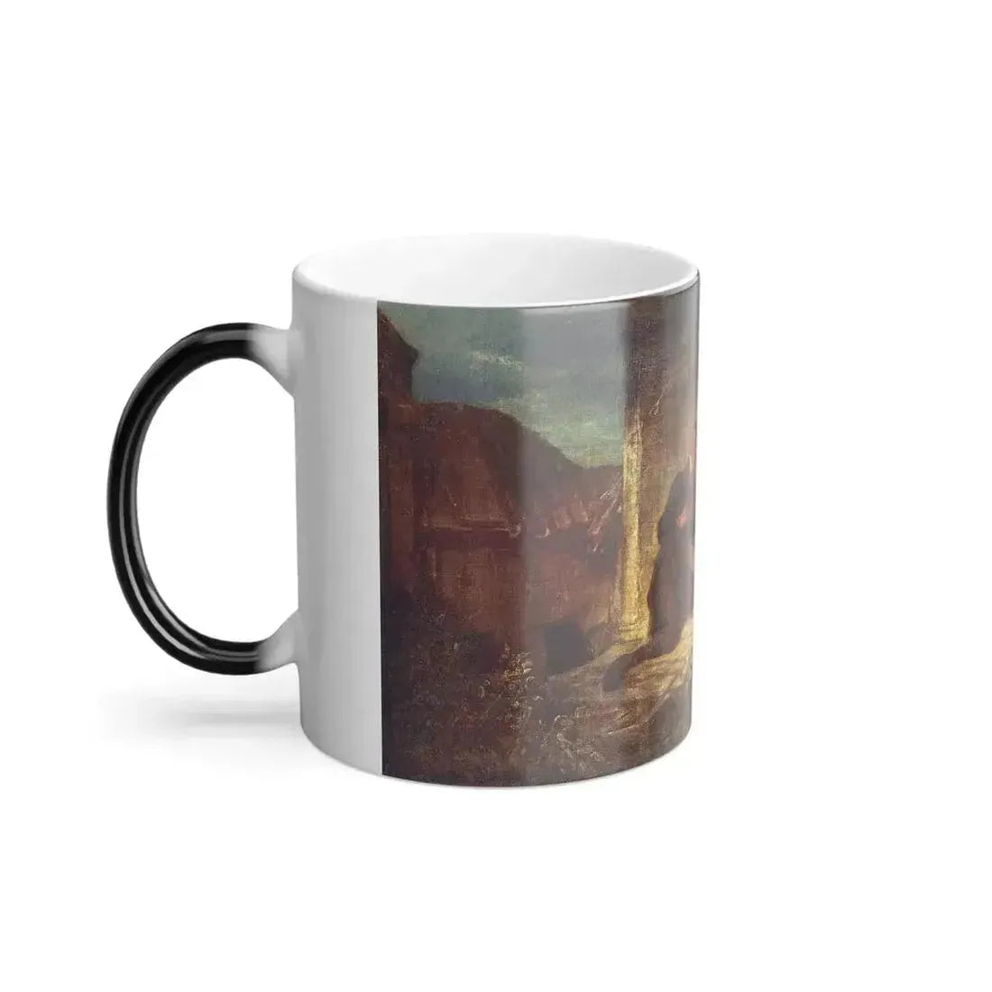 Carl Spitzweg (1808-1885) The Fiddler on the Roof - Oil on Canvas 1845 - Color Changing Mug 11oz - Go Mug Yourself