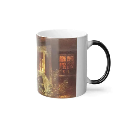 Carl Spitzweg (1808-1885) The Fiddler on the Roof - Oil on Canvas 1845 - Color Changing Mug 11oz - Go Mug Yourself