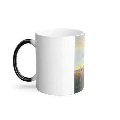 Carl Spitzweg (1808-1885) The forbidden way (Jesuit priest in the countryside) - Oil on Wood c1845 - Color Changing Mug 11oz - Go Mug Yourself