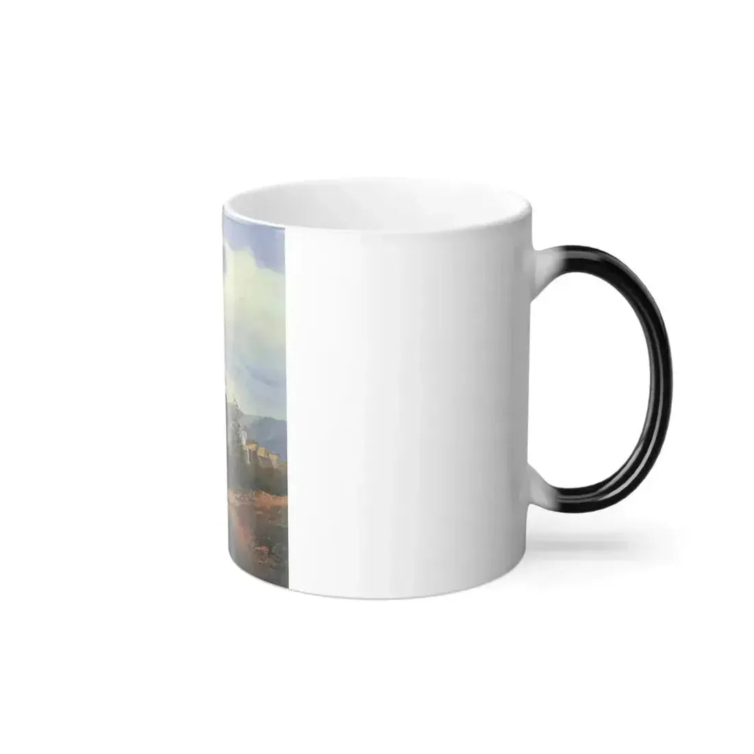Carl Spitzweg (1808-1885) The forbidden way (Jesuit priest in the countryside) - Oil on Wood c1845 - Color Changing Mug 11oz - Go Mug Yourself