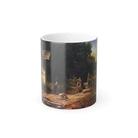 Carl Spitzweg (1808-1885) The Forest Prayer (girl before Forest Chapel) - oil on Board c1870-75 - Color Changing Mug 11oz 11oz - Go Mug Yourself