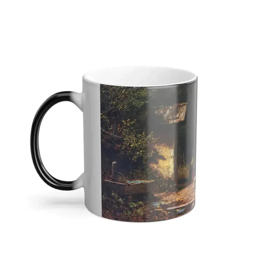 Carl Spitzweg (1808-1885) The Forest Prayer (girl before Forest Chapel) - oil on Board c1870-75 - Color Changing Mug 11oz - Go Mug Yourself