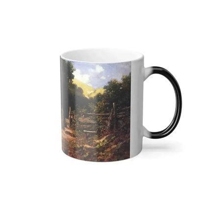 Carl Spitzweg (1808-1885) The Forest Prayer (girl before Forest Chapel) - oil on Board c1870-75 - Color Changing Mug 11oz - Go Mug Yourself