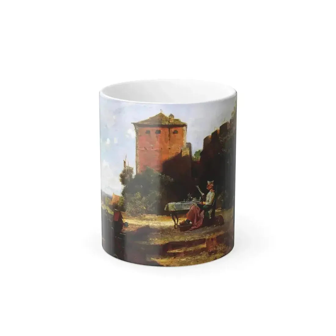 Carl Spitzweg (1808-1885) The fort commander - Color Changing Mug 11oz 11oz - Go Mug Yourself