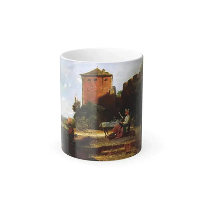 Carl Spitzweg (1808-1885) The fort commander - Color Changing Mug 11oz 11oz - Go Mug Yourself