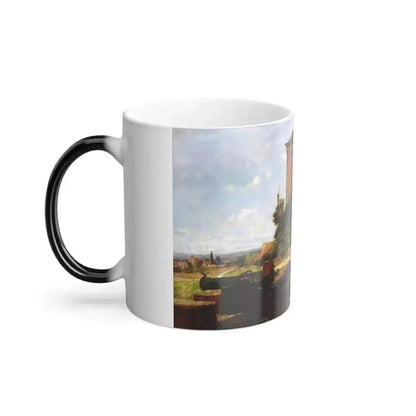 Carl Spitzweg (1808-1885) The fort commander - Color Changing Mug 11oz - Go Mug Yourself