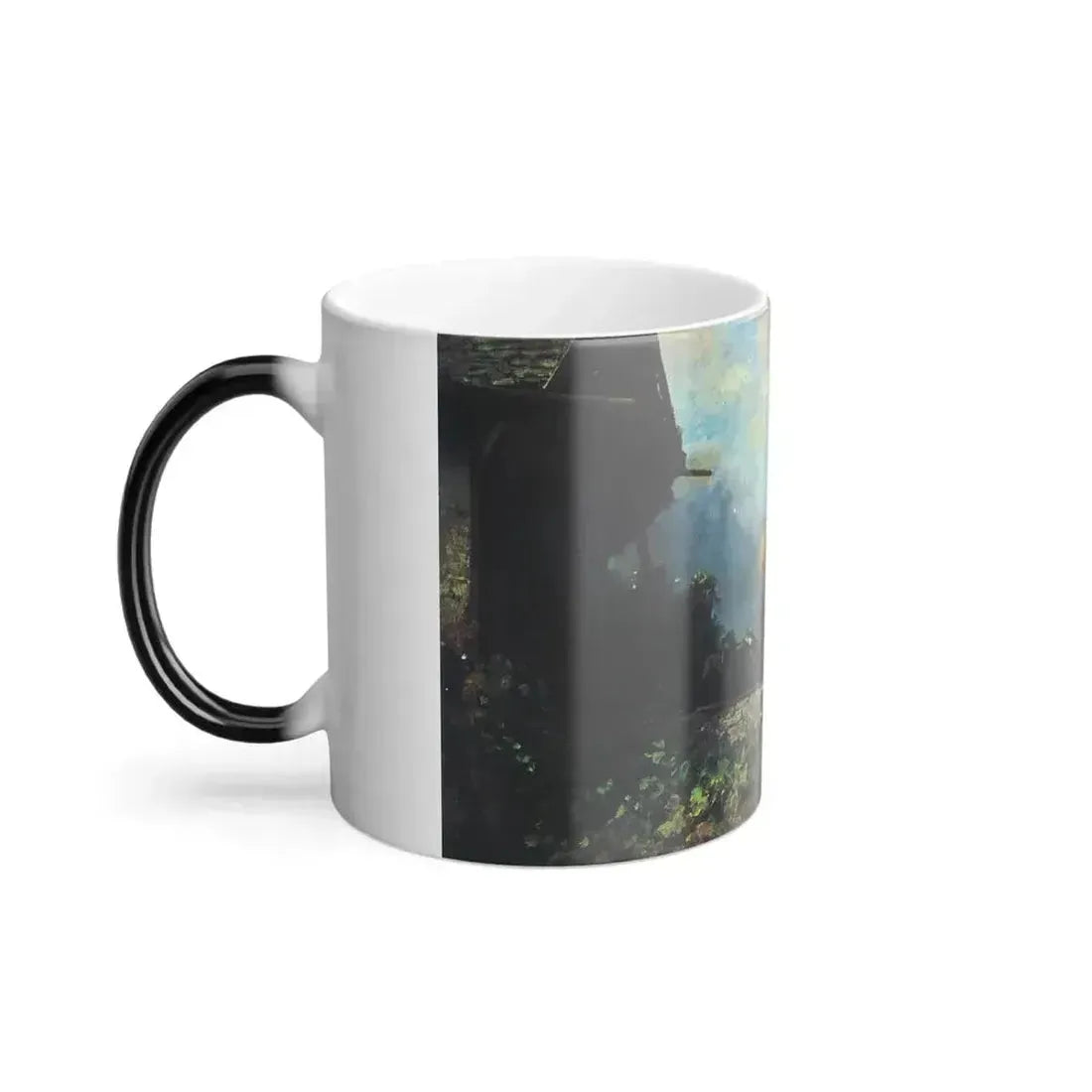 Carl Spitzweg (1808-1885) The harvest (entry of harvest wagon into the barn) - oil on canvas - Color Changing Mug 11oz - Go Mug Yourself