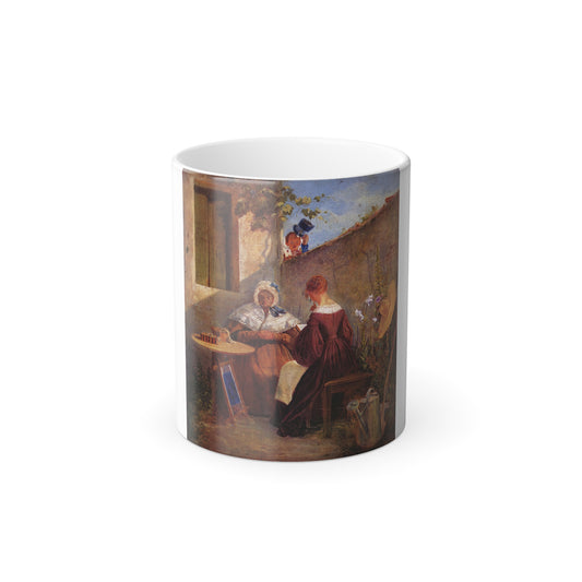 Carl Spitzweg (1808-1885) The Love Letter - Oil on Canvas 1845-46 - Color Changing Mug 11oz-11oz-Go Mug Yourself
