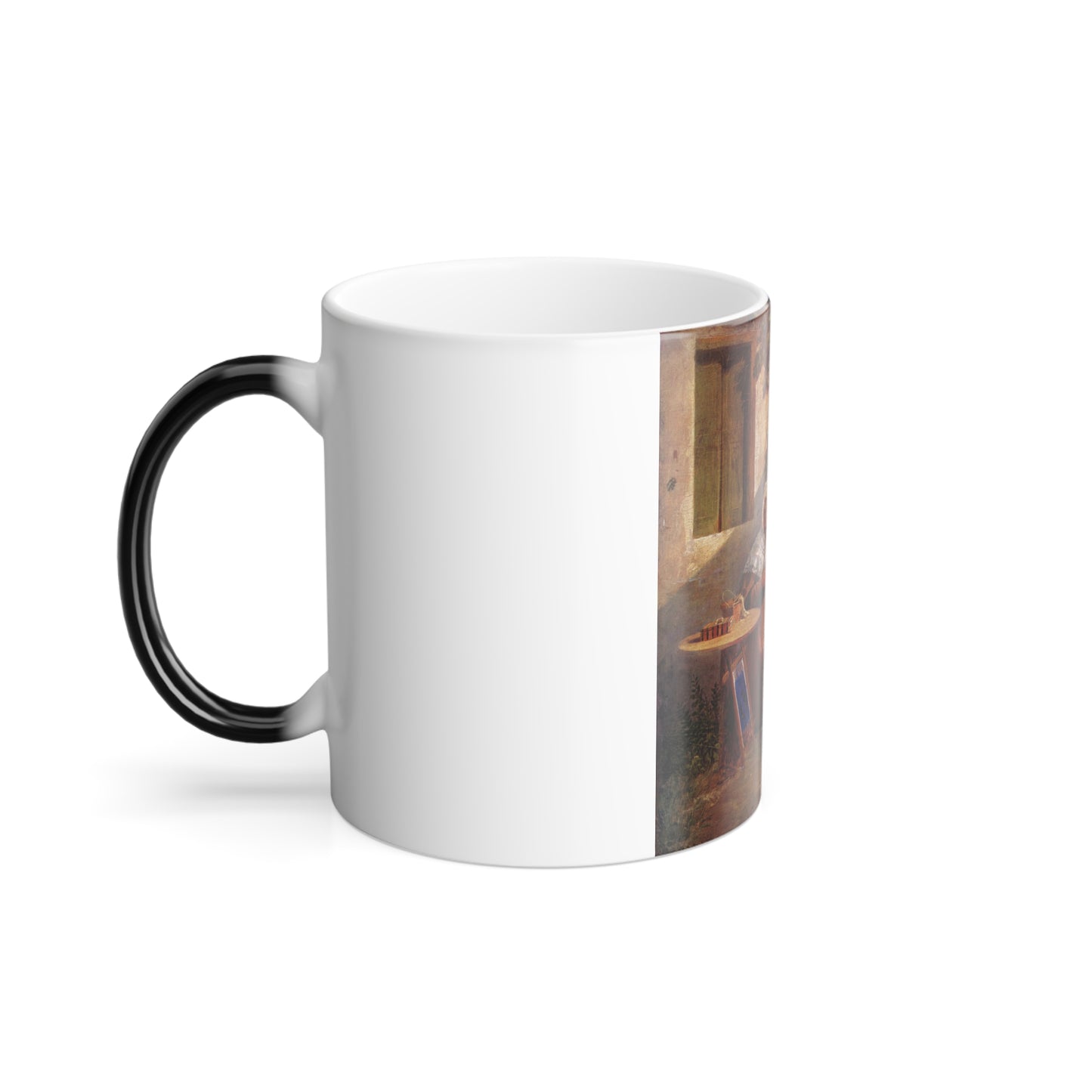 Carl Spitzweg (1808-1885) The Love Letter - Oil on Canvas 1845-46 - Color Changing Mug 11oz-Go Mug Yourself