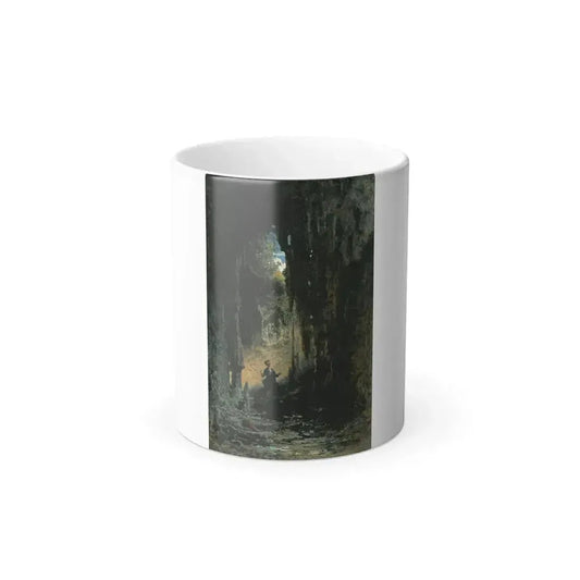 Carl Spitzweg (1808-1885) The Mineralogist in the Grotto - oil on paper mounted on cardboard c1880 - Color Changing Mug 11oz 11oz - Go Mug Yourself