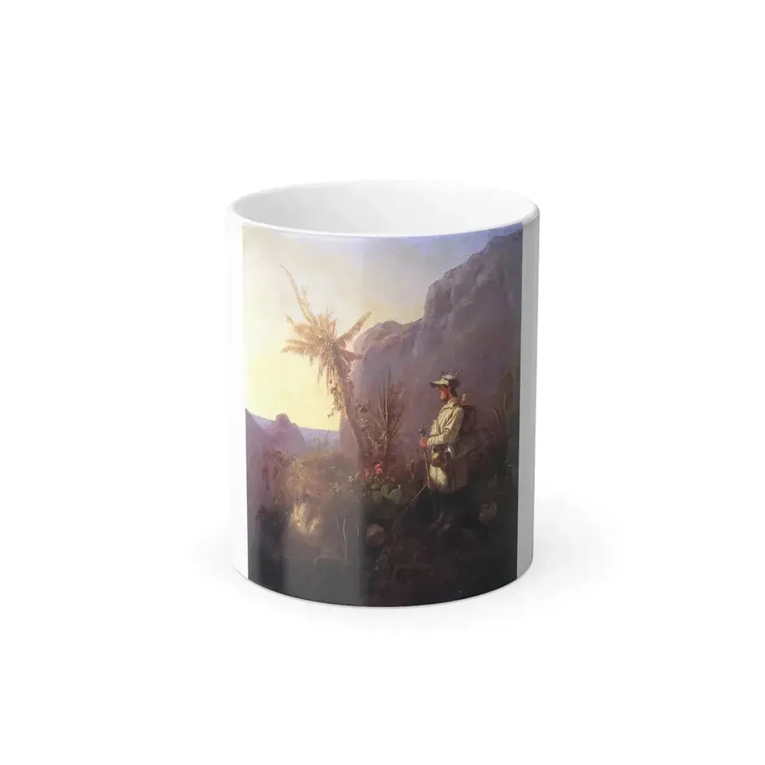 Carl Spitzweg (1808-1885) The naturalist in the tropics - Oil on Canvas c1835 - Color Changing Mug 11oz 11oz - Go Mug Yourself