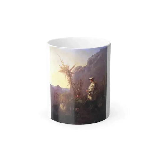 Carl Spitzweg (1808-1885) The naturalist in the tropics - Oil on Canvas c1835 - Color Changing Mug 11oz 11oz - Go Mug Yourself