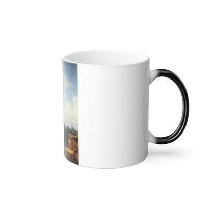 Carl Spitzweg (1808-1885) The Sentinel - oil on canvas - Color Changing Mug 11oz-Go Mug Yourself
