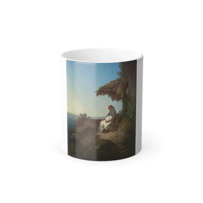 Carl Spitzweg (1808-1885) The sleeping hermit - oil on panel - Color Changing Mug 11oz 11oz - Go Mug Yourself
