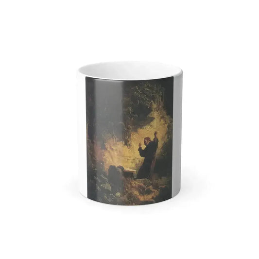 Carl Spitzweg (1808-1885) The Yawning Hermit - Oil on Canvas c1848-49 jj - Color Changing Mug 11oz 11oz - Go Mug Yourself