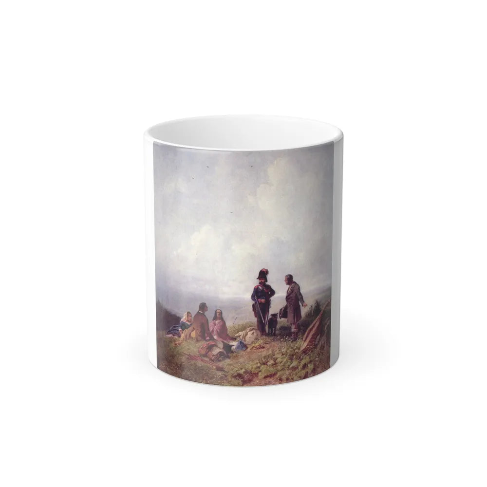 Carl Spitzweg (1808-1885) Where is the passport%3f - Oil on Oakwood c1855 - Color Changing Mug 11oz-11oz-Go Mug Yourself