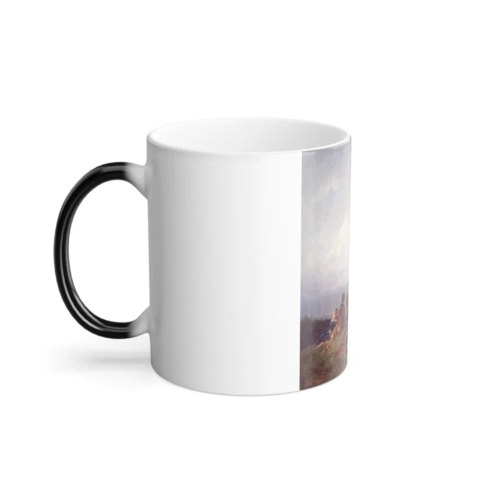 Carl Spitzweg (1808-1885) Where is the passport%3f - Oil on Oakwood c1855 - Color Changing Mug 11oz-Go Mug Yourself