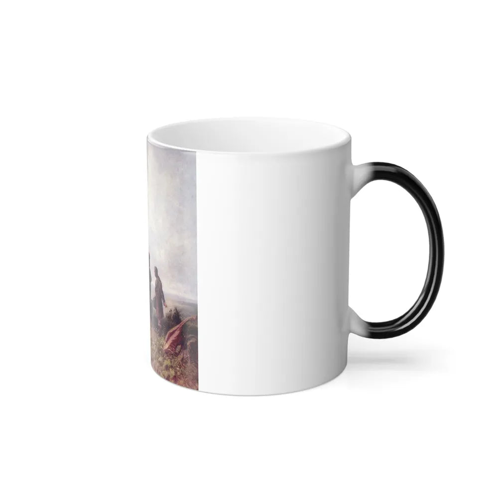 Carl Spitzweg (1808-1885) Where is the passport%3f - Oil on Oakwood c1855 - Color Changing Mug 11oz-Go Mug Yourself