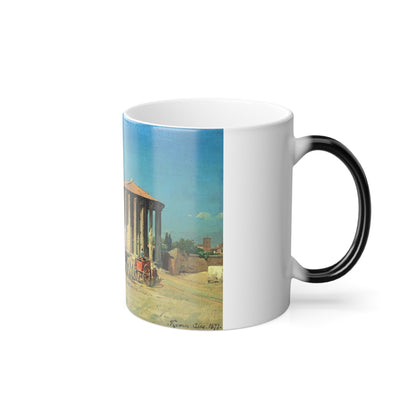 Carl Wuttke (1849-1927) Roma, Aug 1877 - Oil on Board - Color Changing Mug 11oz-Go Mug Yourself
