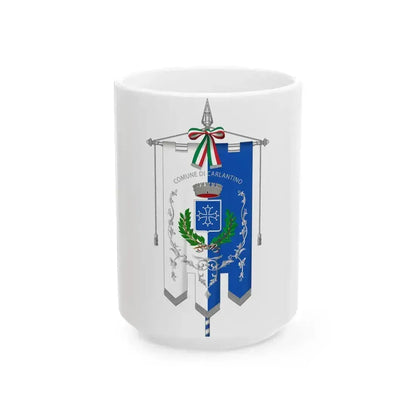 Carlantino-Gonfalone (Italy) White Coffee Mug 15oz - Go Mug Yourself