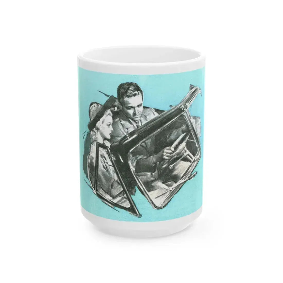 Carless Drivers - White Coffee Mug 15oz - Go Mug Yourself