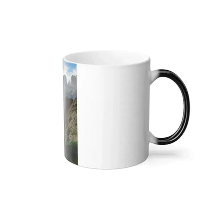 Carlos de Haes (1826-1898) La canal de Mancorbo en los Picos de Europa - oil on canvas 1876 - Color Changing Mug 11oz - Go Mug Yourself