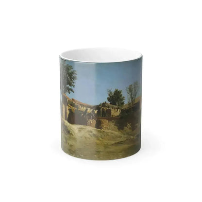 Carlos de Haes (1826-1898) Tileworks in the Principe Pio Mountains - oil on canvas 1872 - Color Changing Mug 11oz 11oz - Go Mug Yourself