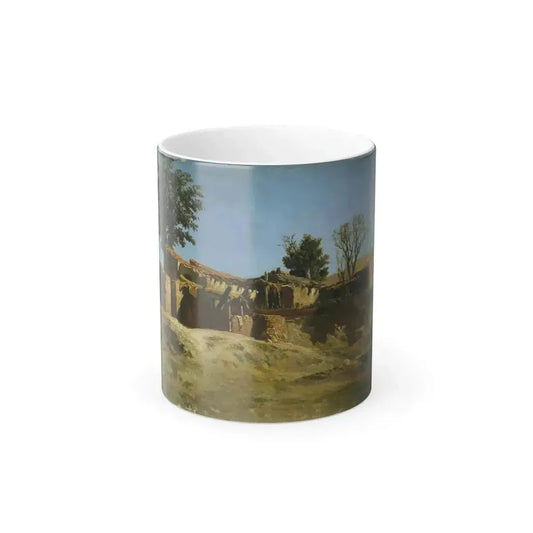 Carlos de Haes (1826-1898) Tileworks in the Principe Pio Mountains - oil on canvas 1872 - Color Changing Mug 11oz 11oz - Go Mug Yourself