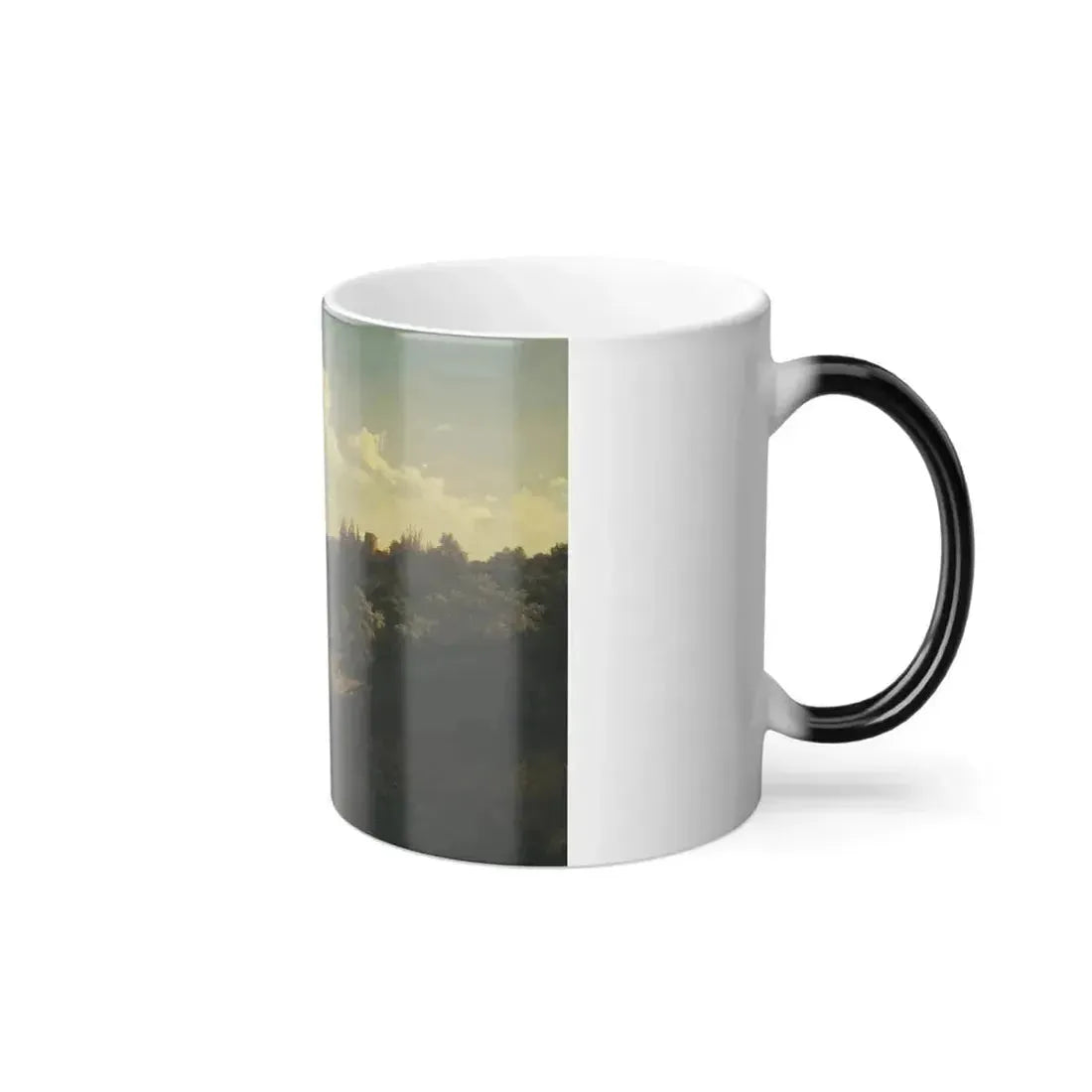 Carlos de Haes (1826-1898) View near Monasterio de Piedra, Aragon - Oil on canvas 1856 - Color Changing Mug 11oz - Go Mug Yourself