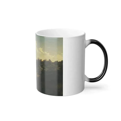 Carlos de Haes (1826-1898) View near Monasterio de Piedra, Aragon - Oil on canvas 1856 - Color Changing Mug 11oz - Go Mug Yourself