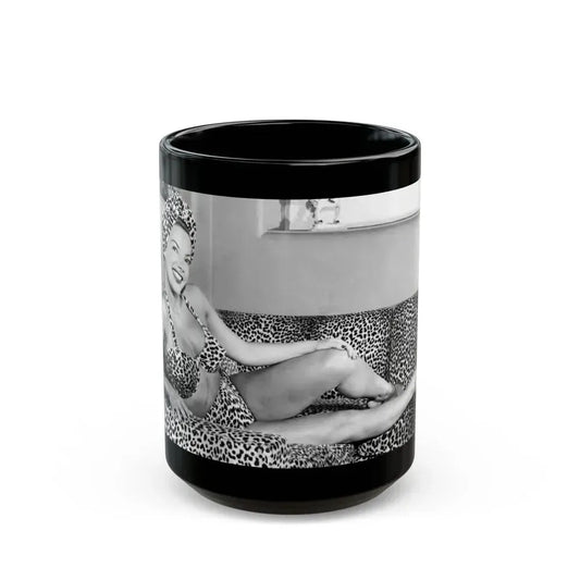 Carmen Miranda #06 (Vintage Female Icon) Black Coffee Mug 15oz - Go Mug Yourself